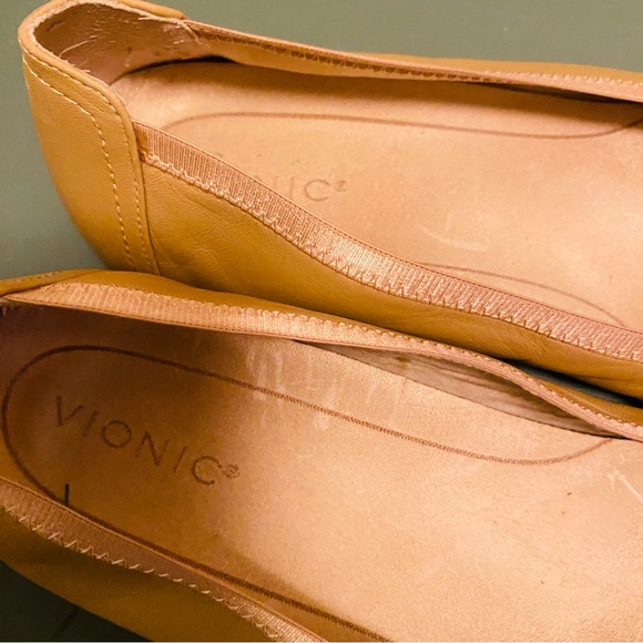 Vionic Carrol Rose Gold Copper Metallic Ballet Flats Size 11 Arch Support EUC - Picture 6 of 8